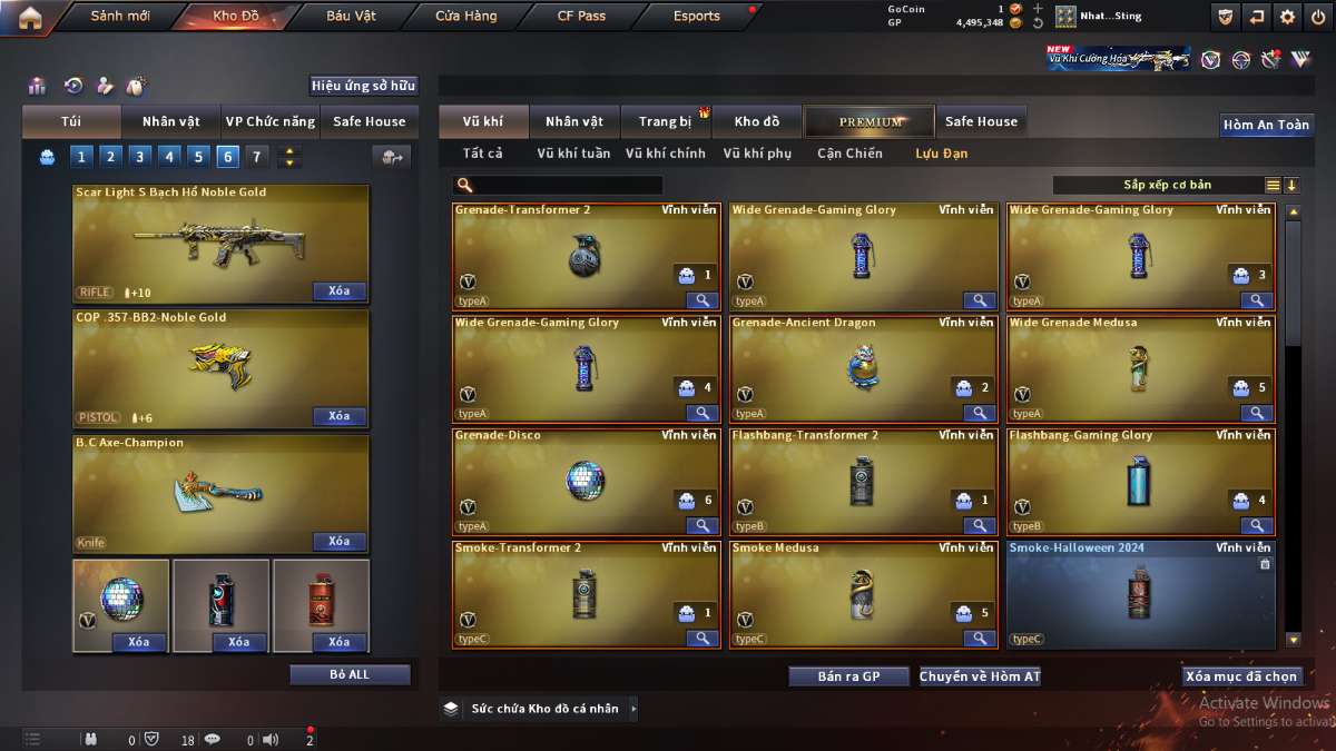shop acc cf uy tin gia re